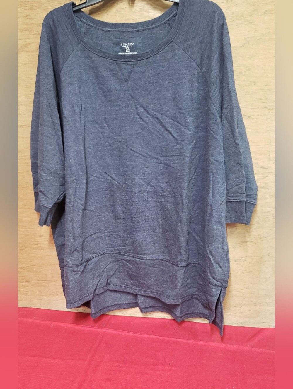 Womens Sonoma Good For Life Heathered Gray Top 3X - Picture 7 of 7